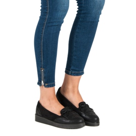 Ch. Creation Czarne mokasyny 1