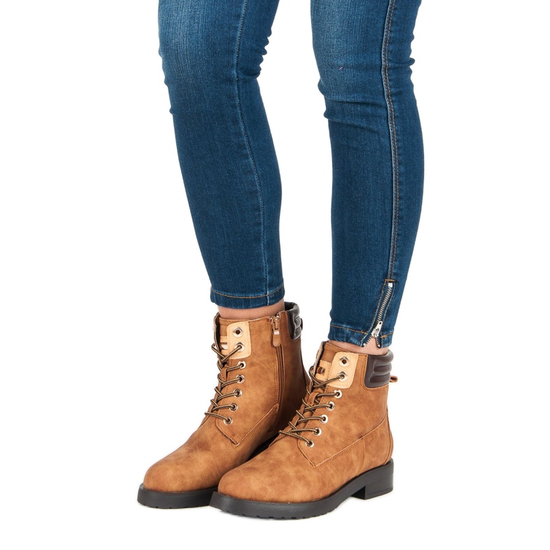 Juliet Brązowe traperki 2