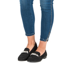 Bestelle Eleganckie czarne mokasyny 2