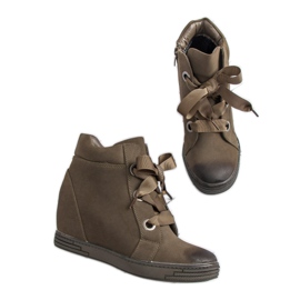 Ciemnozielone Sneakersy VINCEZA 1