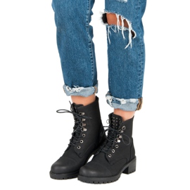 Stylowe Czarne Workery VINCEZA 1