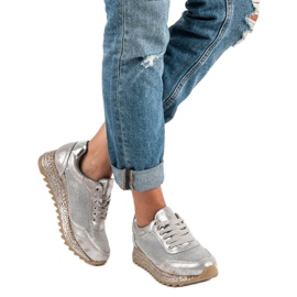 Bestelle Wiązane trampki espadryle szare 2