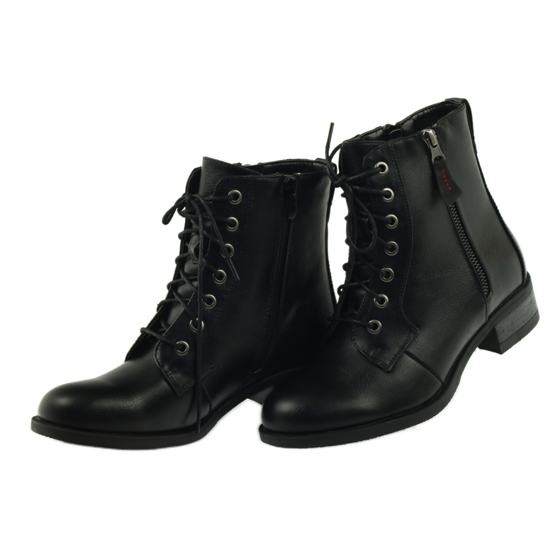 M.Daszyński Workery czarne traperki na suwak SA94 6