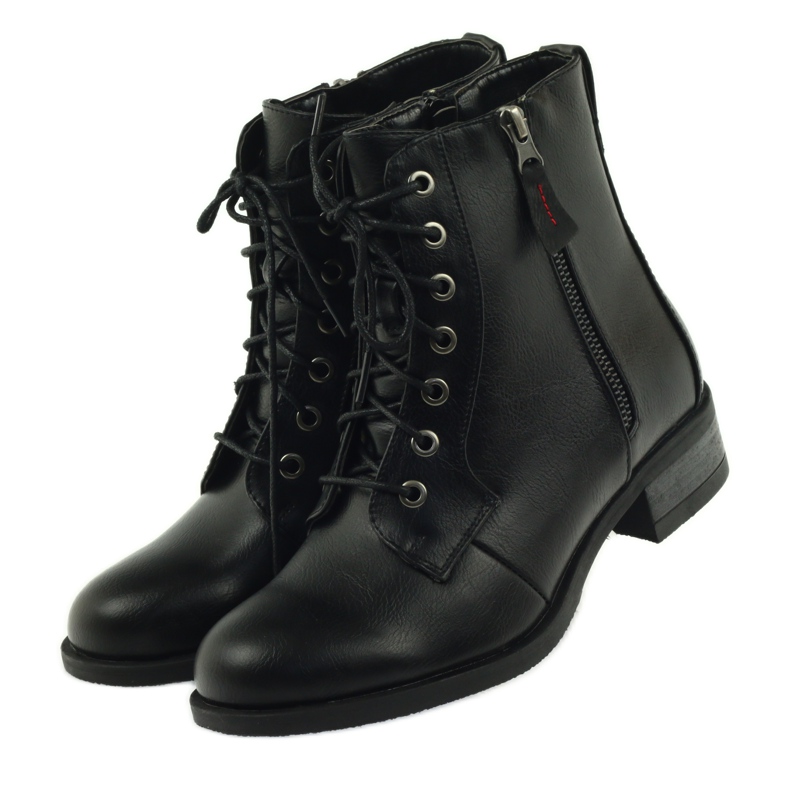 M.Daszyński Workery czarne traperki na suwak SA94 5