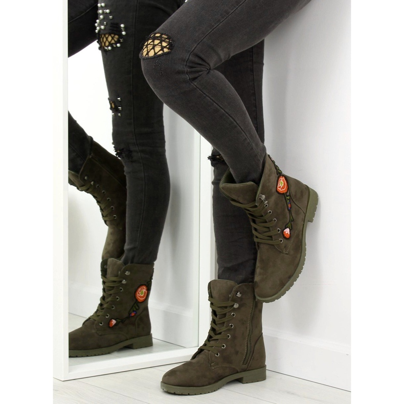 Workery z haftem zielone AB-9 Army Green 1