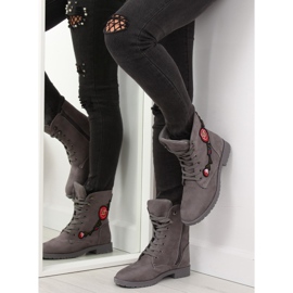 Workery z haftem szare AB-9 Grey 1