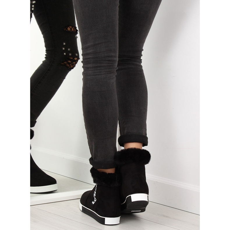 Trampki za kostkę ocieplane czarne NB252P 1