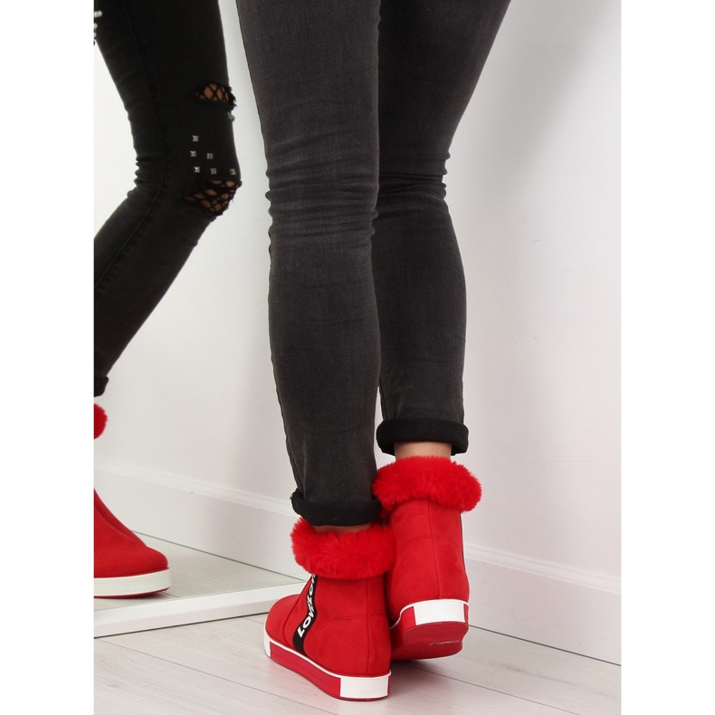 Trampki za kostkę ocieplane czerwone NB252P Red 1