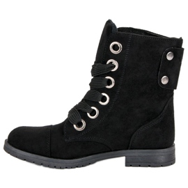 Czarne Zamszowe Workery 1