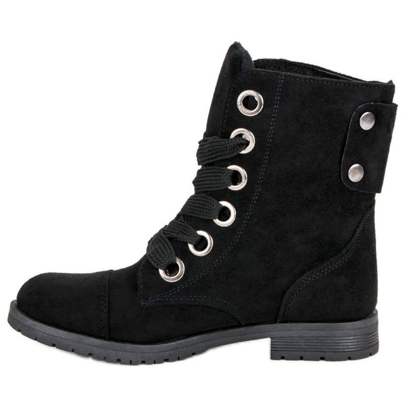 Czarne Zamszowe Workery 1