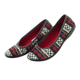 Kapcie welur wzór norweski Adanex wielokolorowe 4