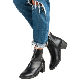 Seastar Klasyczne Botki Na Obcasie czarne 2