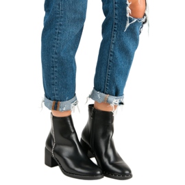 Seastar Klasyczne Botki Na Obcasie czarne 1