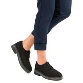 Seastar Modne Zamszowe Półbuty czarne 2