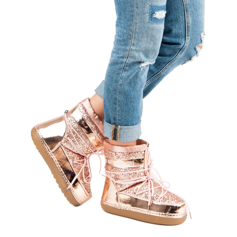 Modne Różowe Śniegowce 2