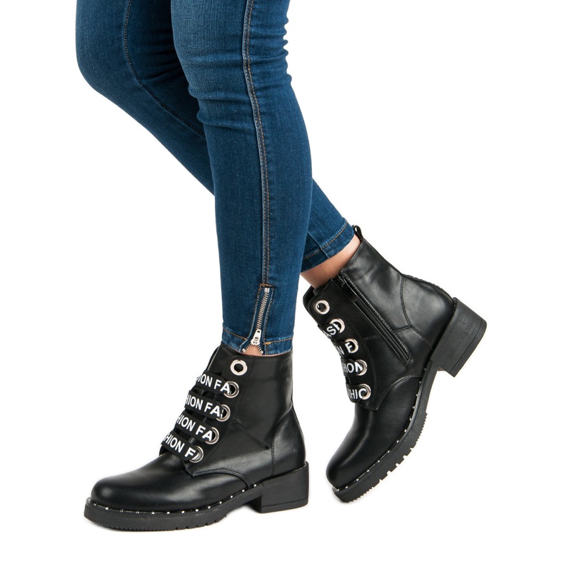 Botki Workery Fashion czarne 1