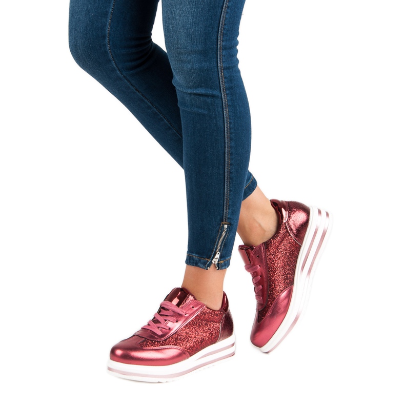 Fama Modne sneakersy czerwone 2