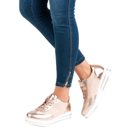 Fama Modne sneakersy różowe 1