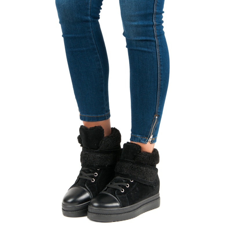 Ocieplane Czarne Botki 1