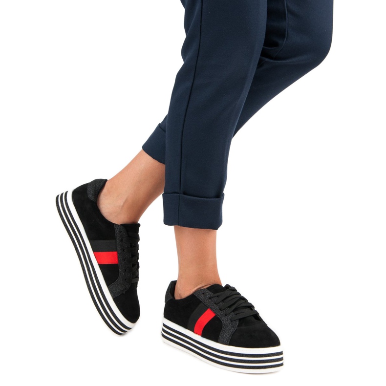 Trampki Na Platformie VICES czarne 2