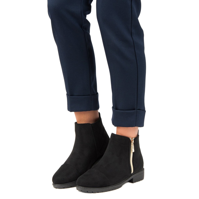 Czarne Botki Casual 1