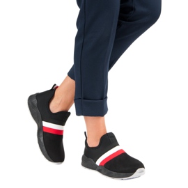 Wsuwane czarne buty sportowe 2