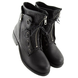 Botki damskie militarne czarne CLS-31 Black 1
