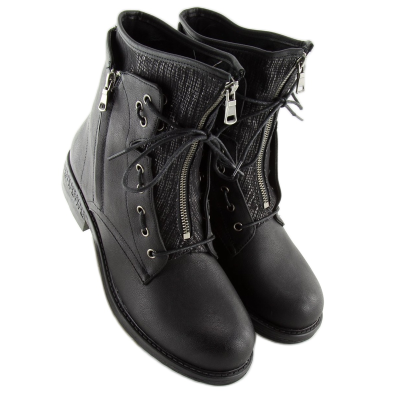 Botki damskie militarne czarne CLS-31 Black 1