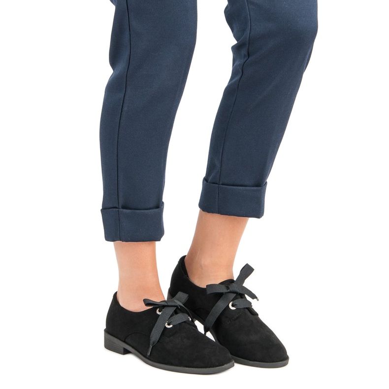 Czarne Wiązane Półbuty VICES 1