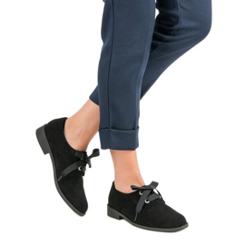 Czarne Wiązane Półbuty VICES 2