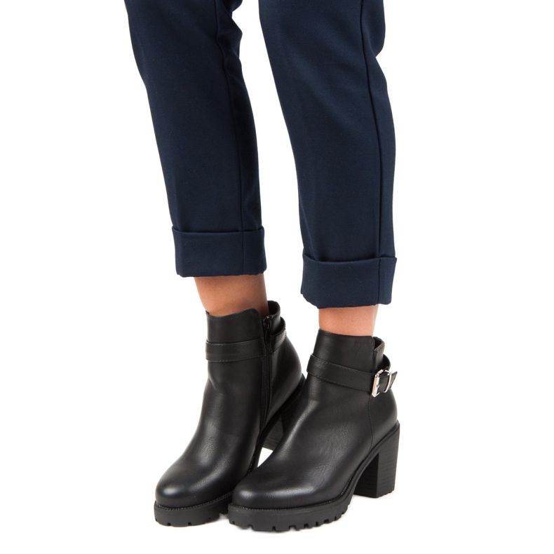 Kayla Czarne botki na co dzień 1