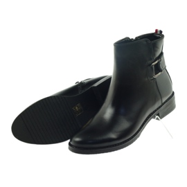 M.Daszyński Botki sztyblety klamra 62-20  czarne 4