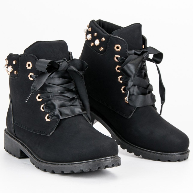 McKey Czarne Traperki Casual 1