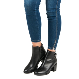 Filippo Klasyczne Botki Na Obcasie czarne 2