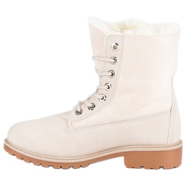 Zamszowe traperki brązowe 1