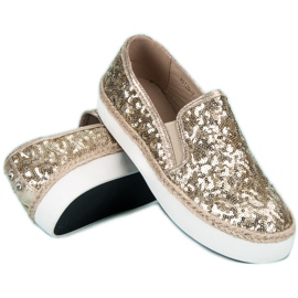 J. Star Modne trampki damskie żółte 2