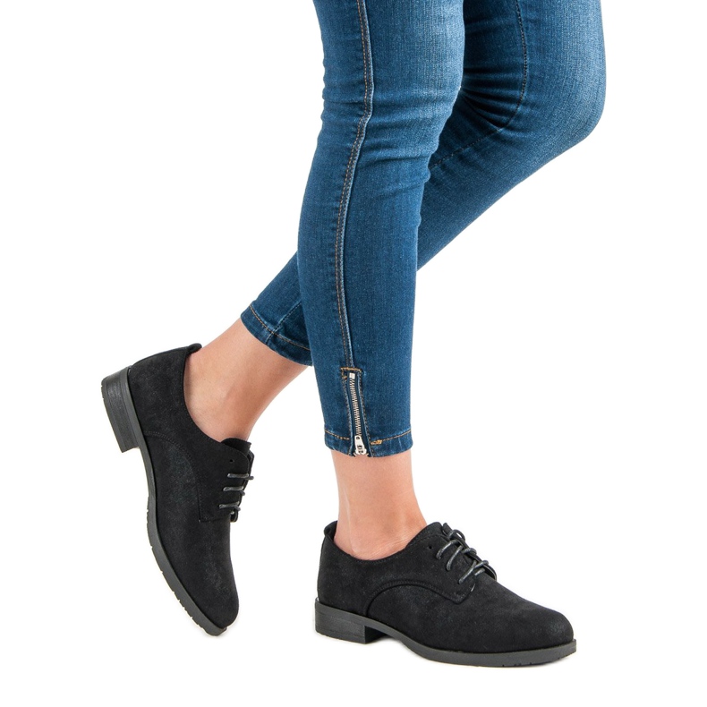 Seastar Zamszowe półbuty czarne 1