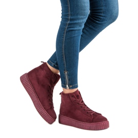 Wilady Trampki nad kostkę czerwone 1