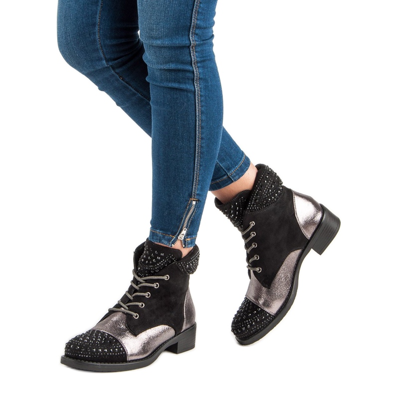 Seastar Modne workery damskie czarne 2