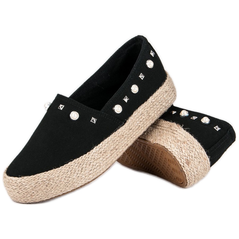J. Star Czarne espadryle 1