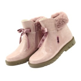 American Club American kozaki botki buty zimowe 18015 różowe 2