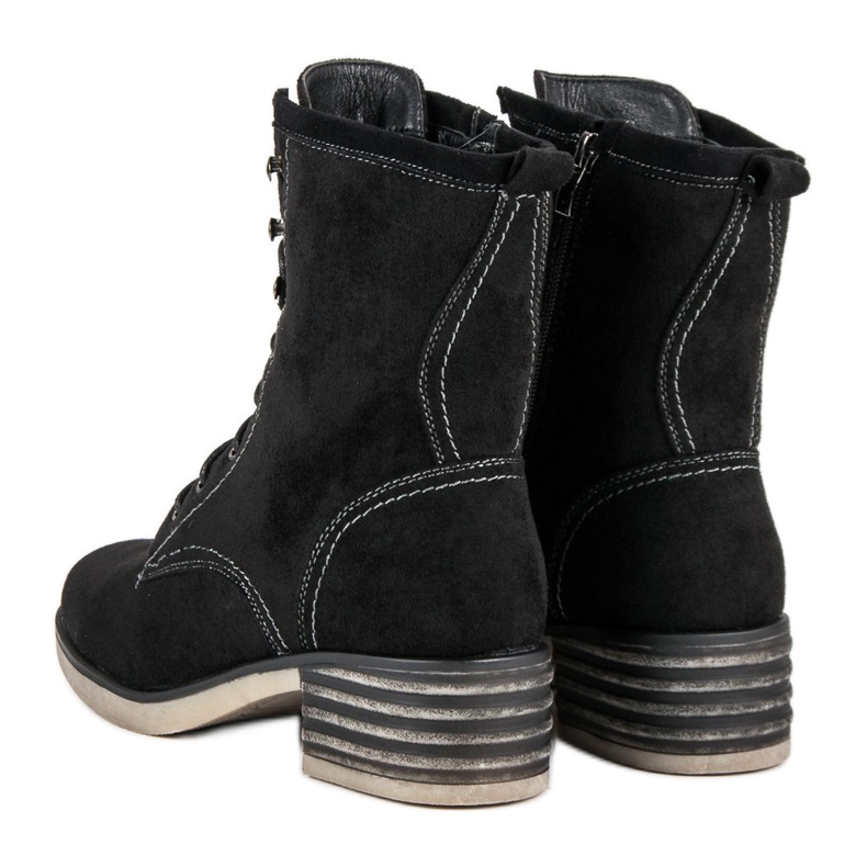 Filippo Czarne Zamszowe Workery 2