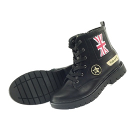 American Club American super Workery buty zimowe czarne żółte czerwone 5