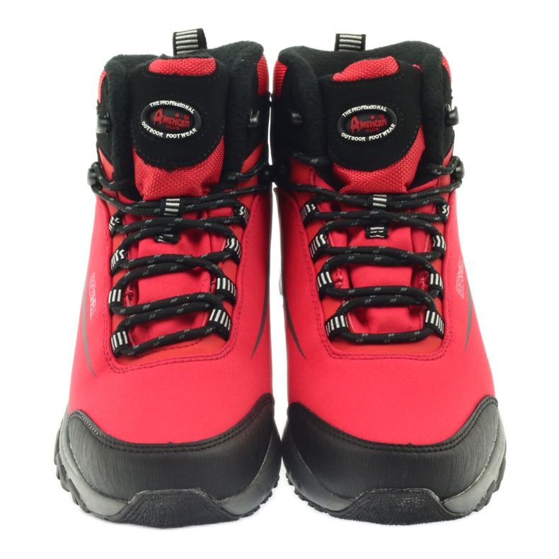 American Club Trekkingi softshell z membraną czarne czerwone 3