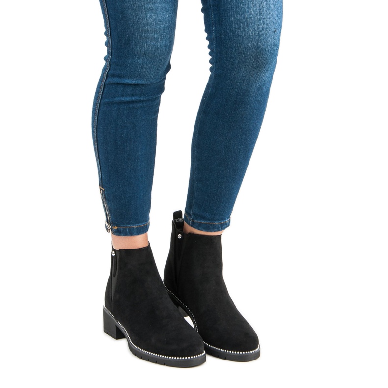 Zamszowe sztyblety vices czarne 1