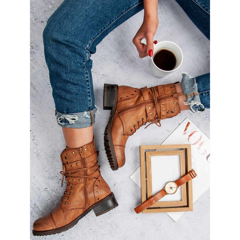 SDS Camelowe workery brązowe 1