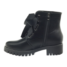 Workery czarne wiązane Filippo 2