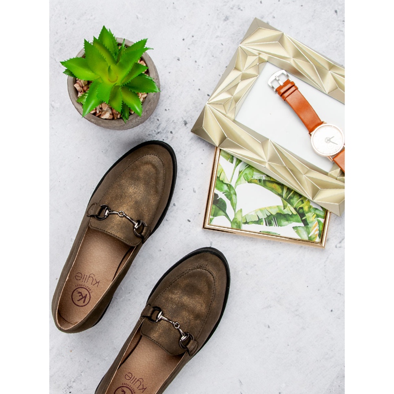 Kylie Stylowe Mokasyny zielone 2