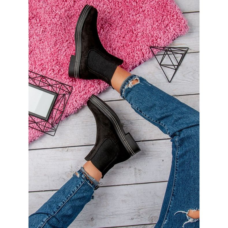 Seastar Czarne botki damskie 2