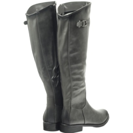 M.Daszyński Kozaki Oficerki Daszyński SA131 szare 4